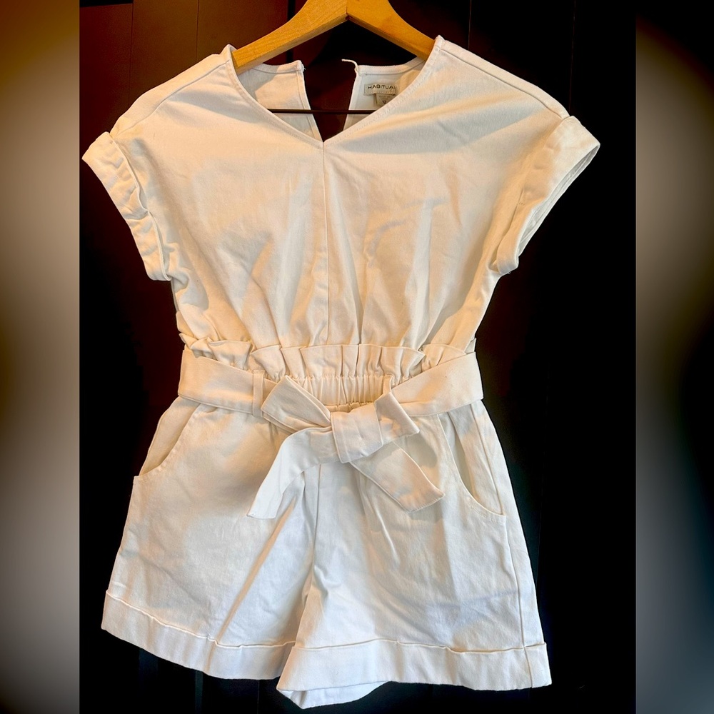 Habitual Girls White Romper